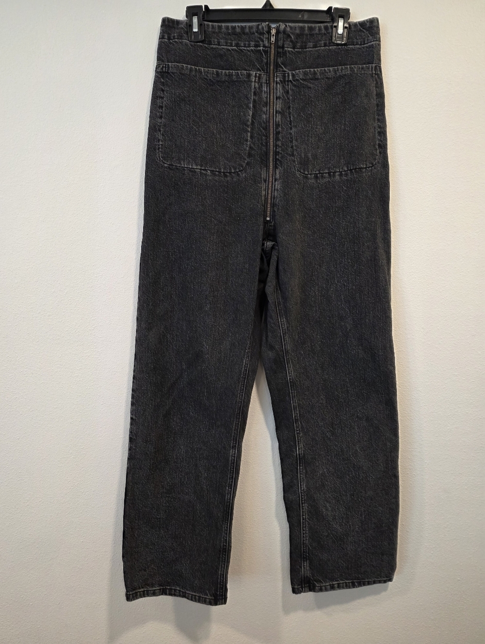 Rachel Comey Barrie Zip Front Straight Leg Washed Black Jean Pants - Picture 4 of 9